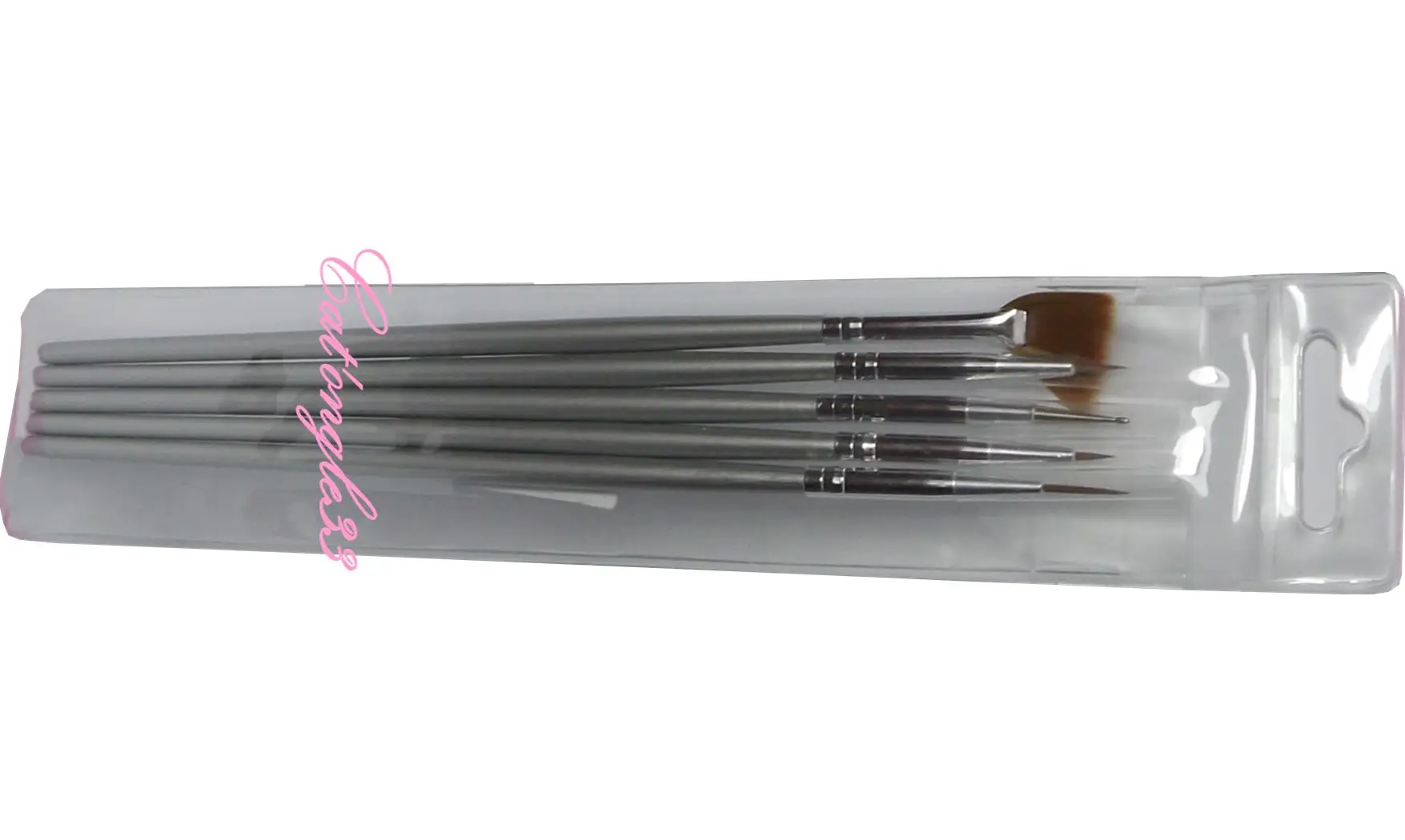 Lot de 5 pinceaux nail art
