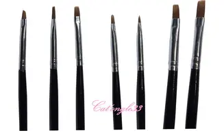 Lot de 7 pinceaux plat