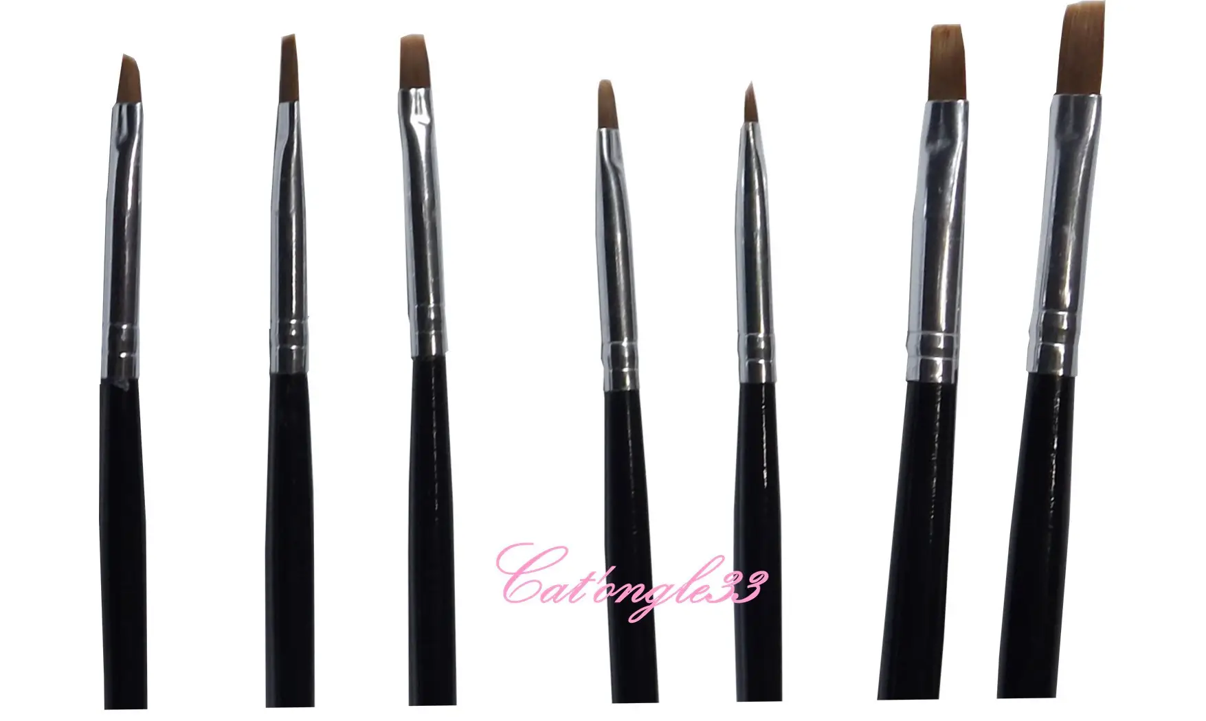 Lot de 7 pinceaux plat