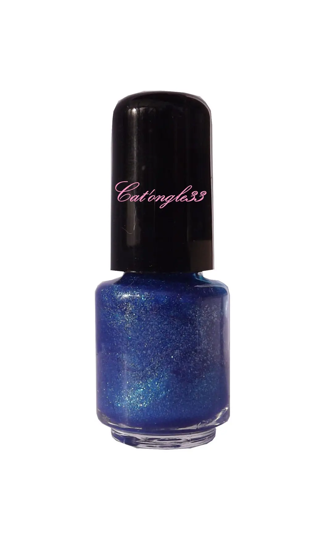 Mini vernis bleu scintillant