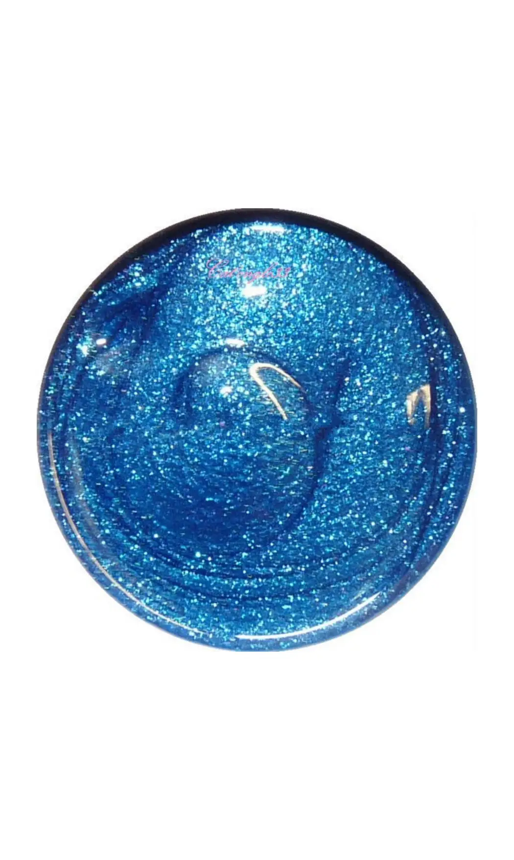 Mini vernis bleu scintillant