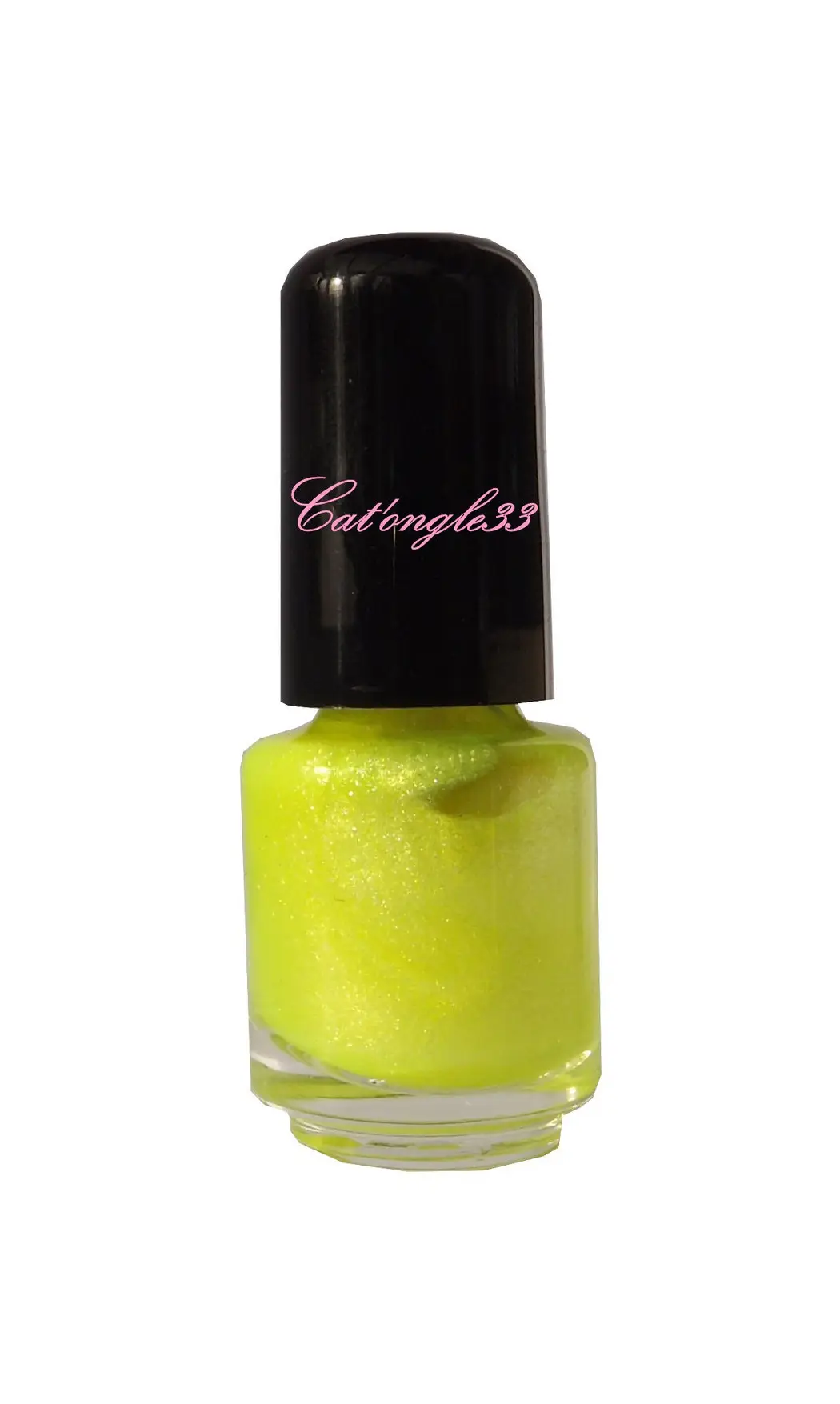 Mini vernis jaune scintillant néon