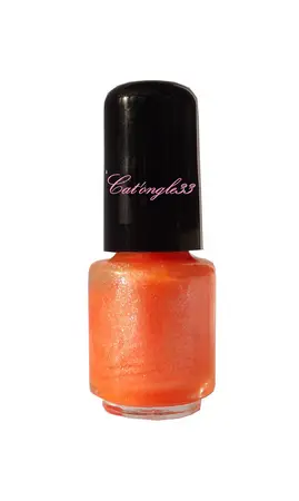 Mini vernis orange scintillant néon