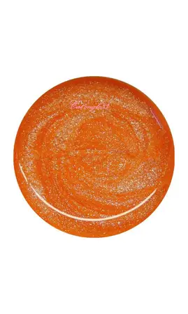 Mini vernis orange scintillant néon