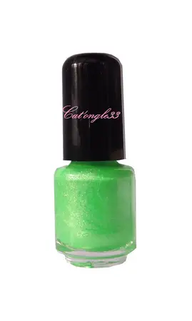 Mini vernis vert scintillant néon