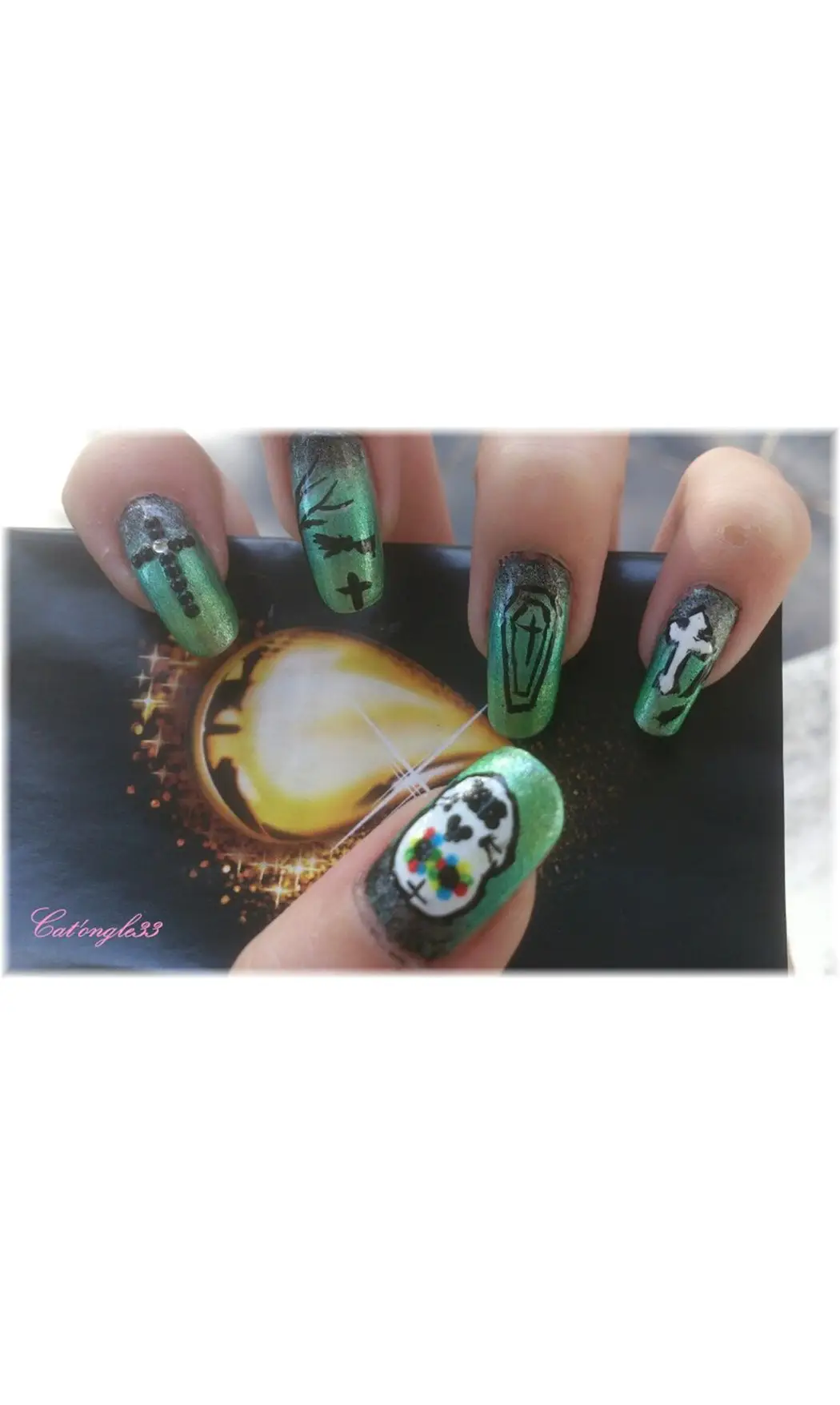 Mini vernis noir scintillant