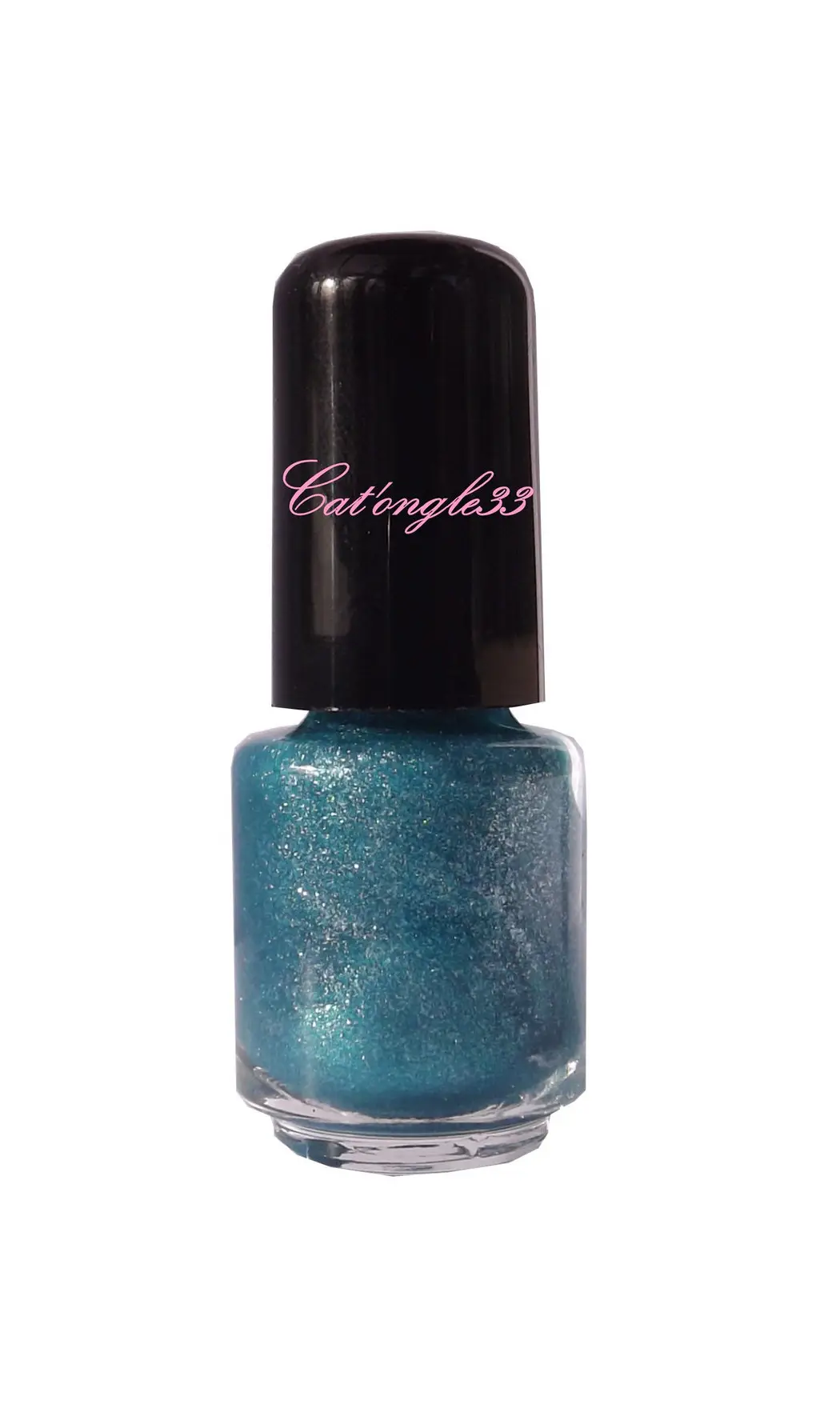 Mini vernis turquoise scintillant