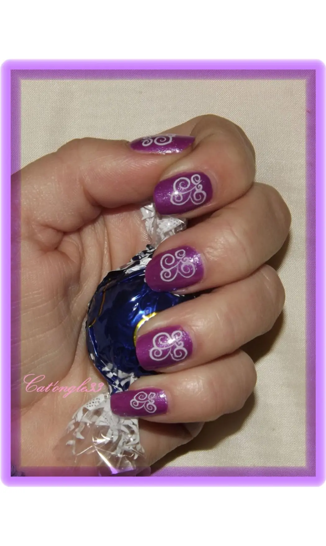 Mini vernis violet scintillant