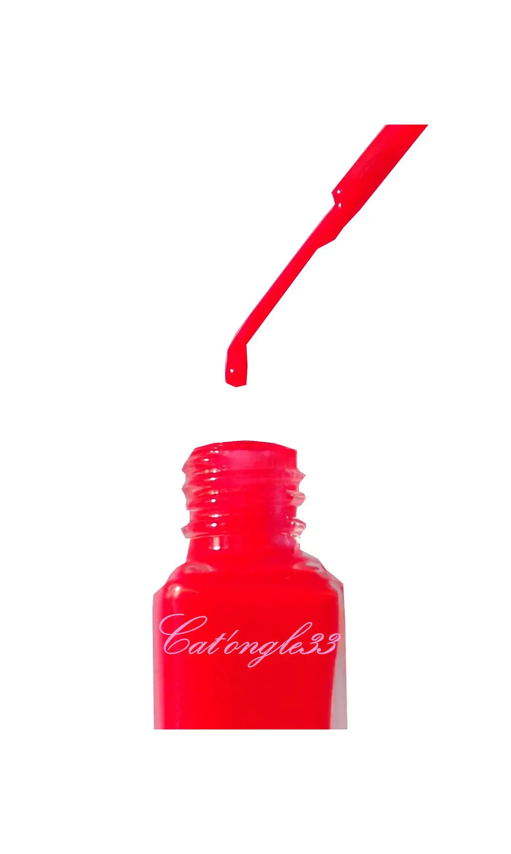 Vernis liner rouge néon