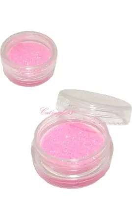 Paillettes fines néon rose clair nail