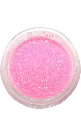 Paillettes fines néon rose clair nail