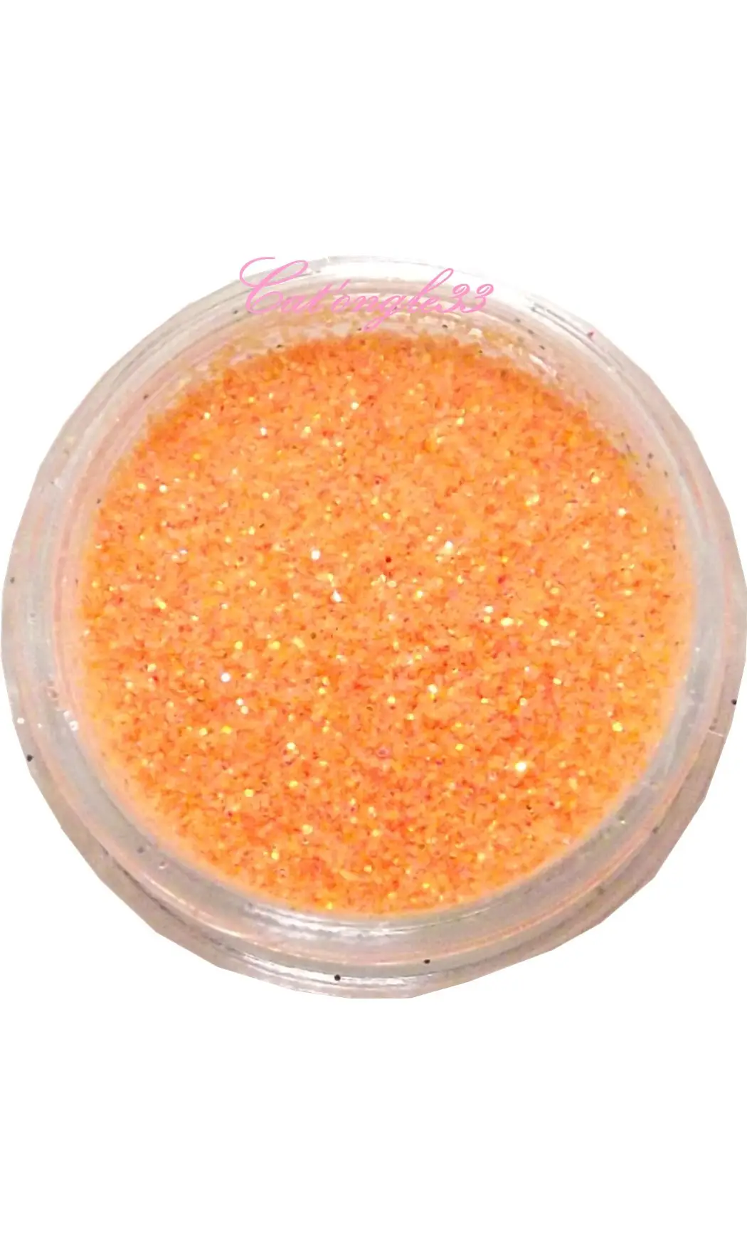 Paillettes fines néon orange clair nail