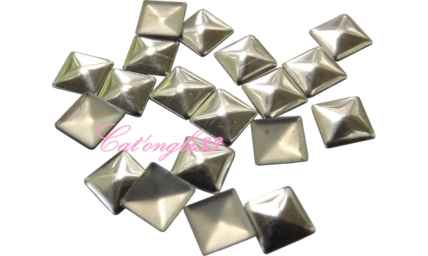 Studs carré 5mm argent