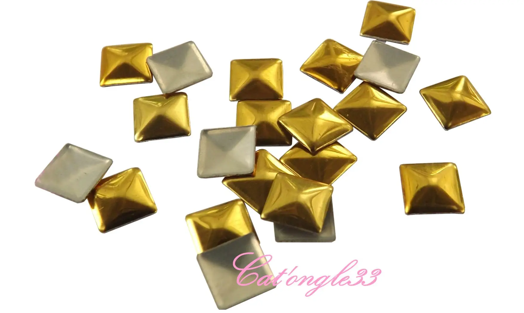 Studs carré 5mm or
