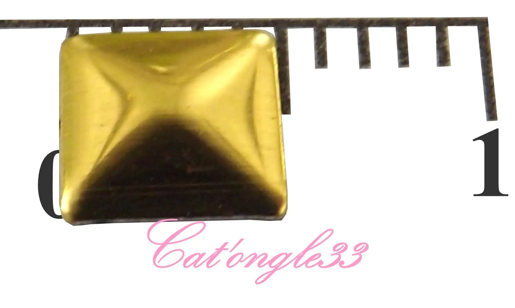 Studs carré 5mm or