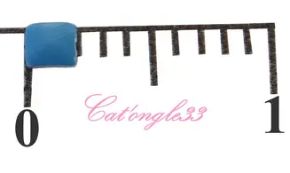 Studs carré néon bleu