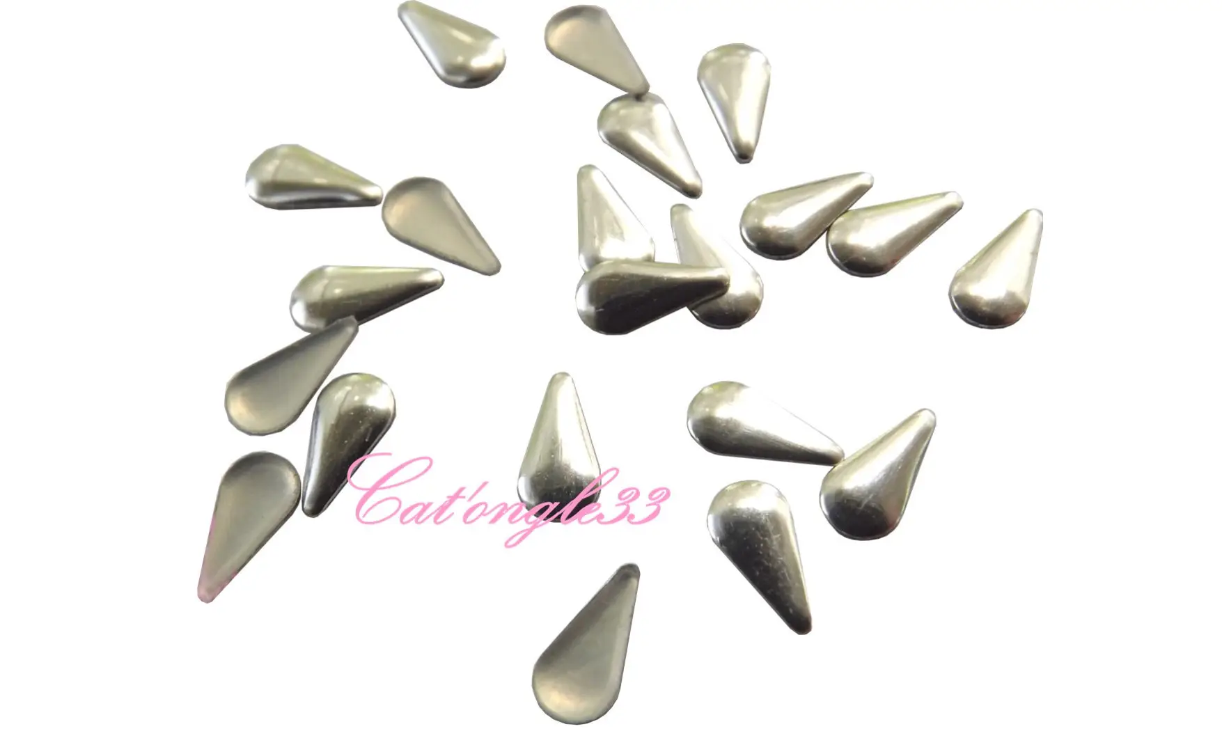 Studs goutte argent