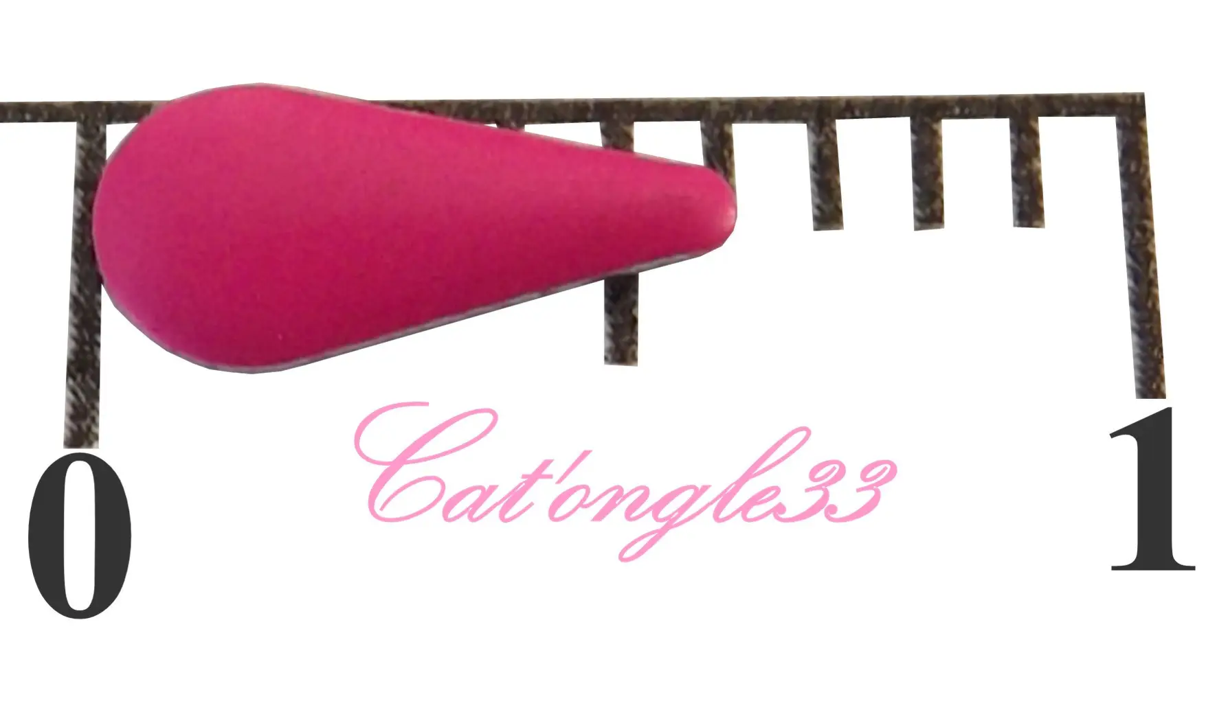 Studs goutte néon rose