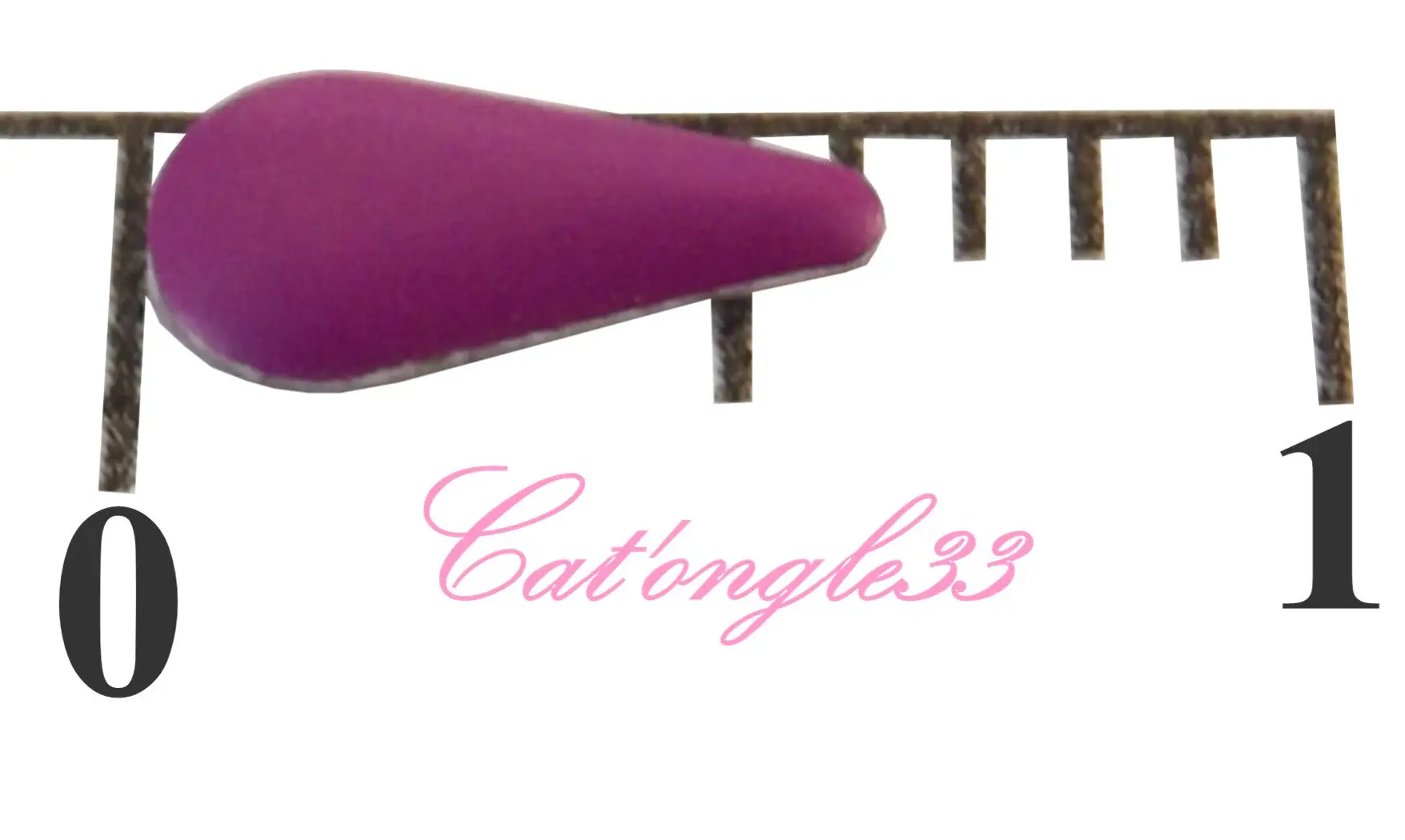 Studs goutte néon violet