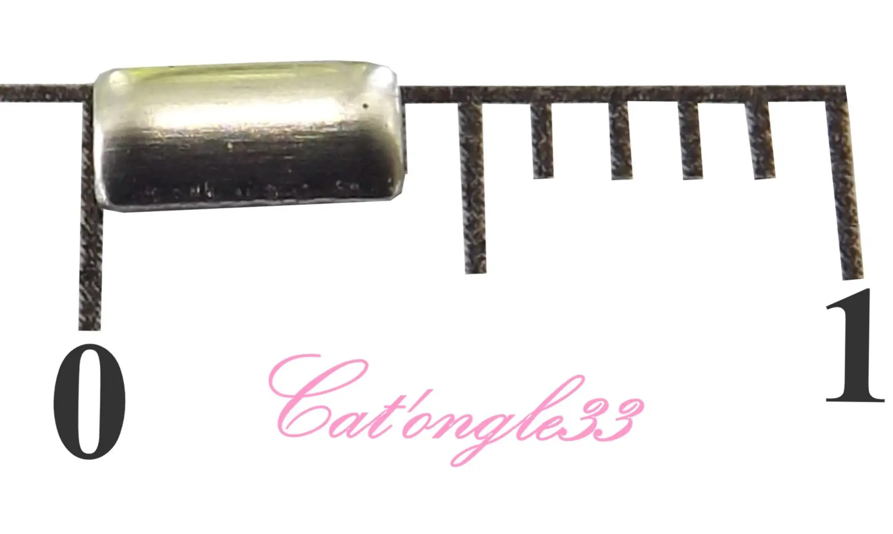 Studs rectangle argent