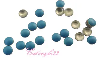 Studs rond 1.5mm néon bleu