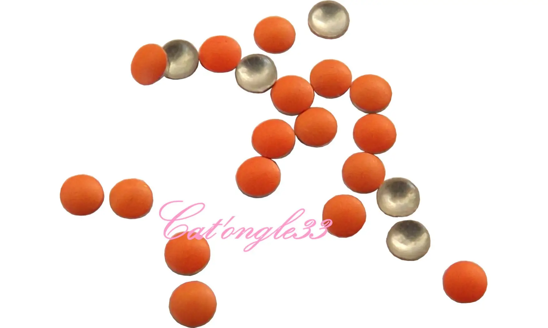 Studs rond 1.5mm néon orange