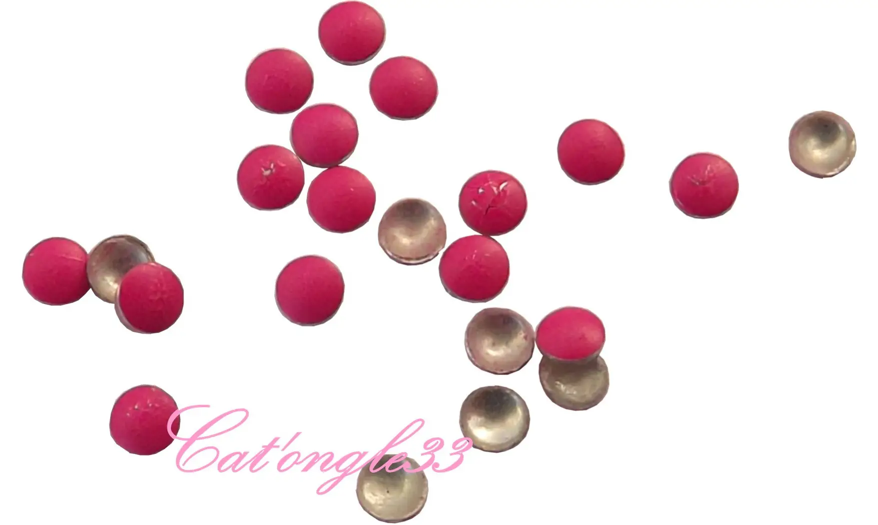 Studs rond 1.5mm néon rose
