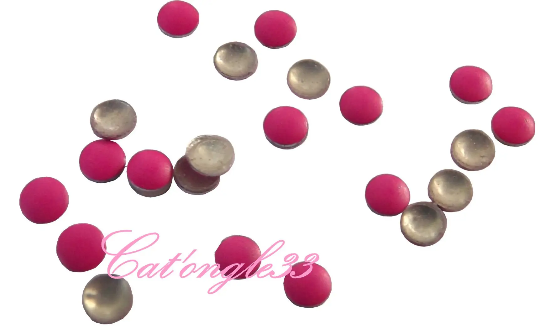 Studs rond 2mm néon rose
