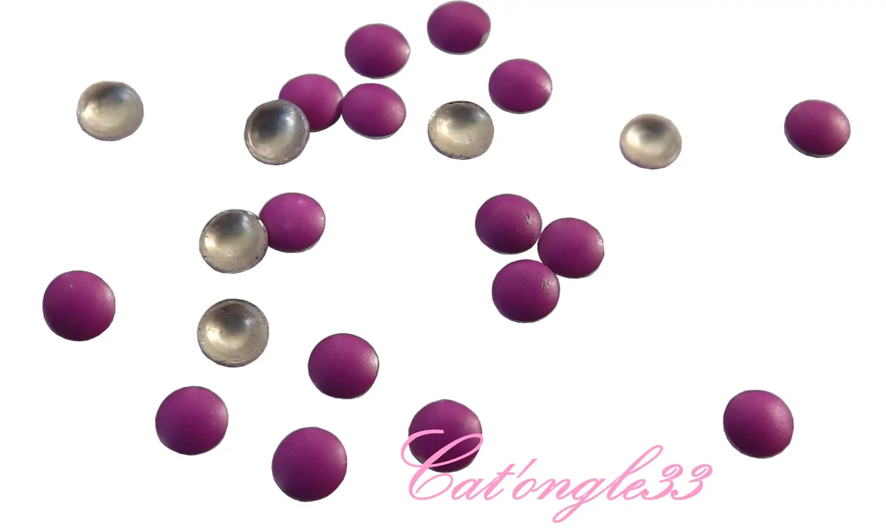 Studs rond 2mm néon violet
