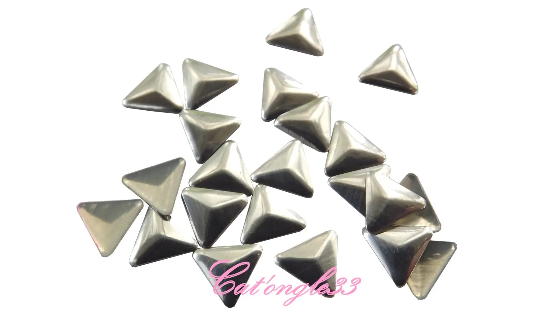 Studs triangle argent