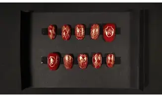 Press on nails Gryffondor HP - Taille M