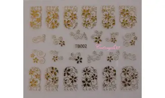 Stickers fleur vrille TB002