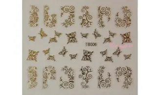 Stickers vrille papillon TB006