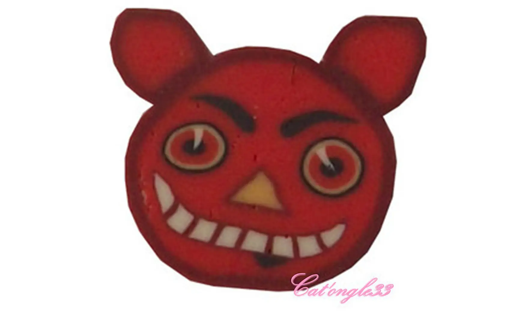 Baton fimo diable rouge