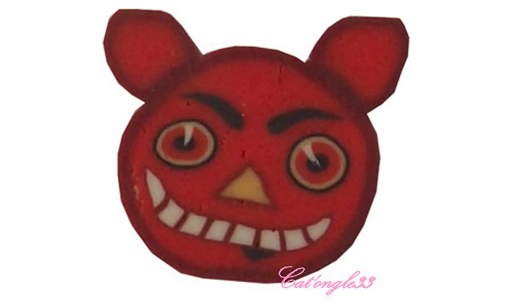 Sachet de fimo ongle diable rouge