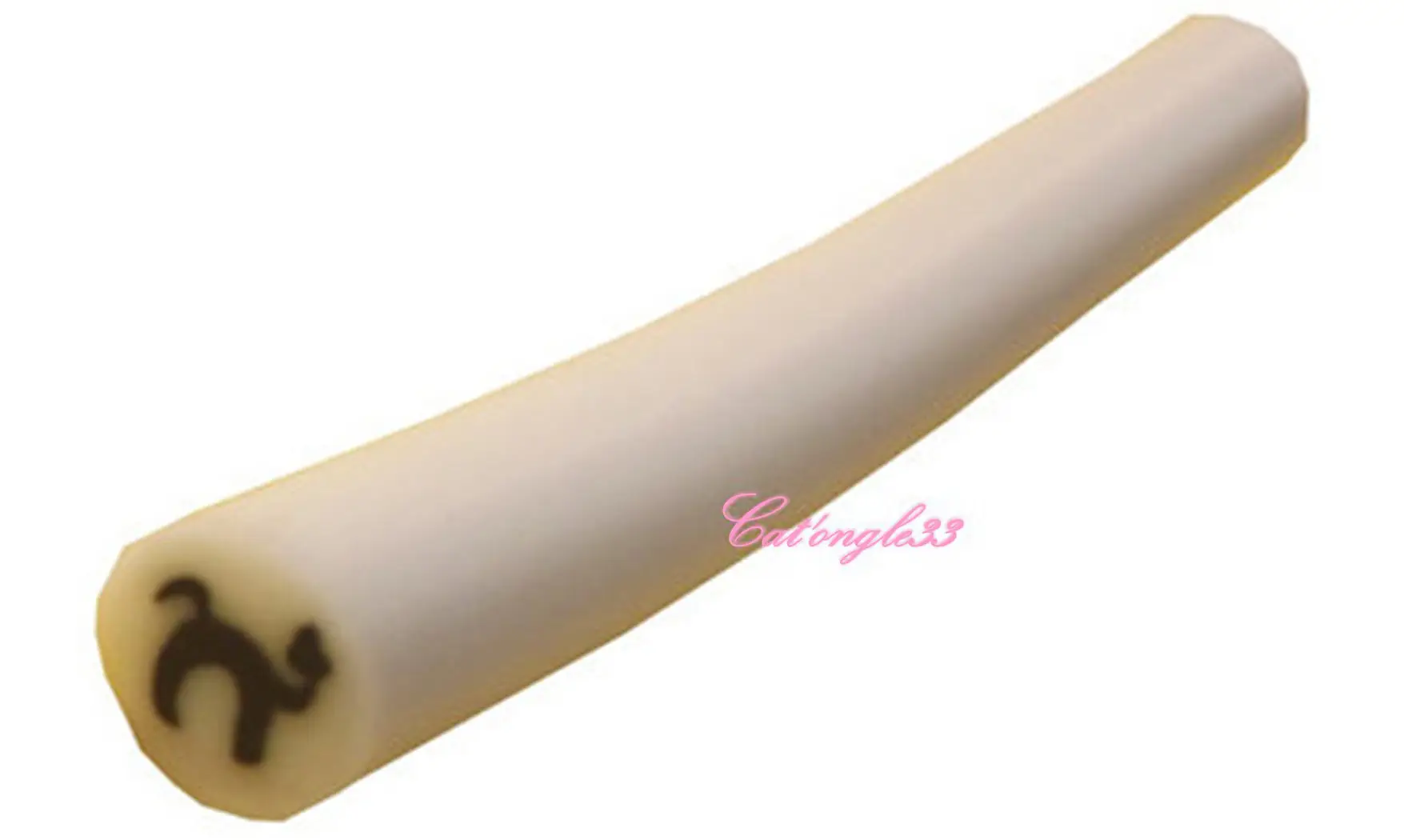 Baton fimo chat dos rond