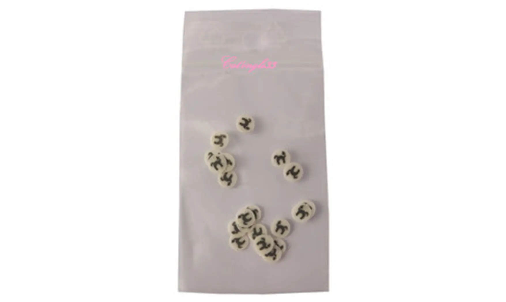 Sachet de fimo ongle chat dos rond