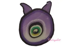 Sache de fimo monstre cyclope violet