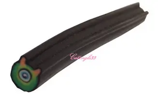 Baton fimo monstre cyclope vert