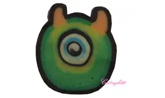 Baton fimo monstre cyclope vert