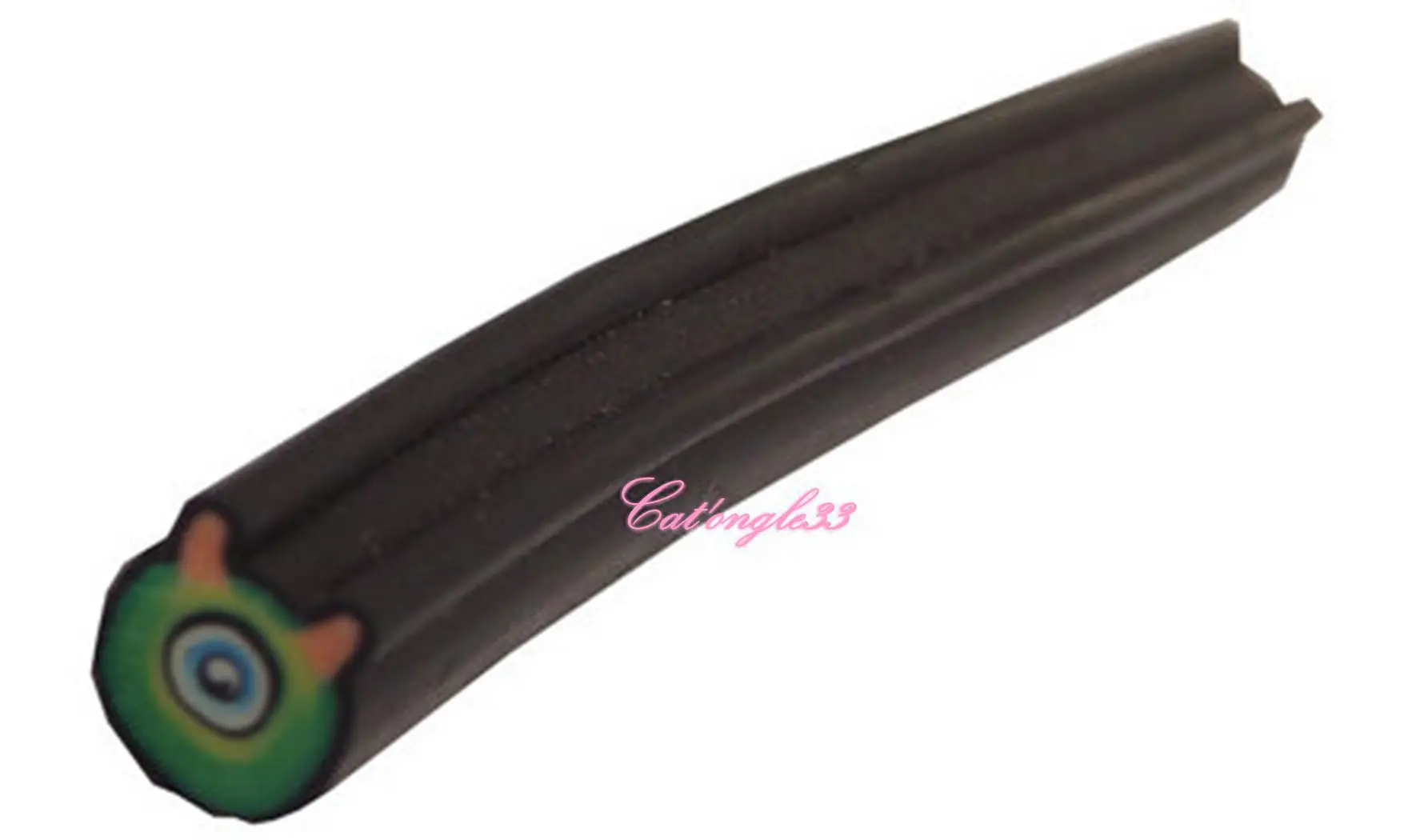 Baton fimo monstre cyclope vert