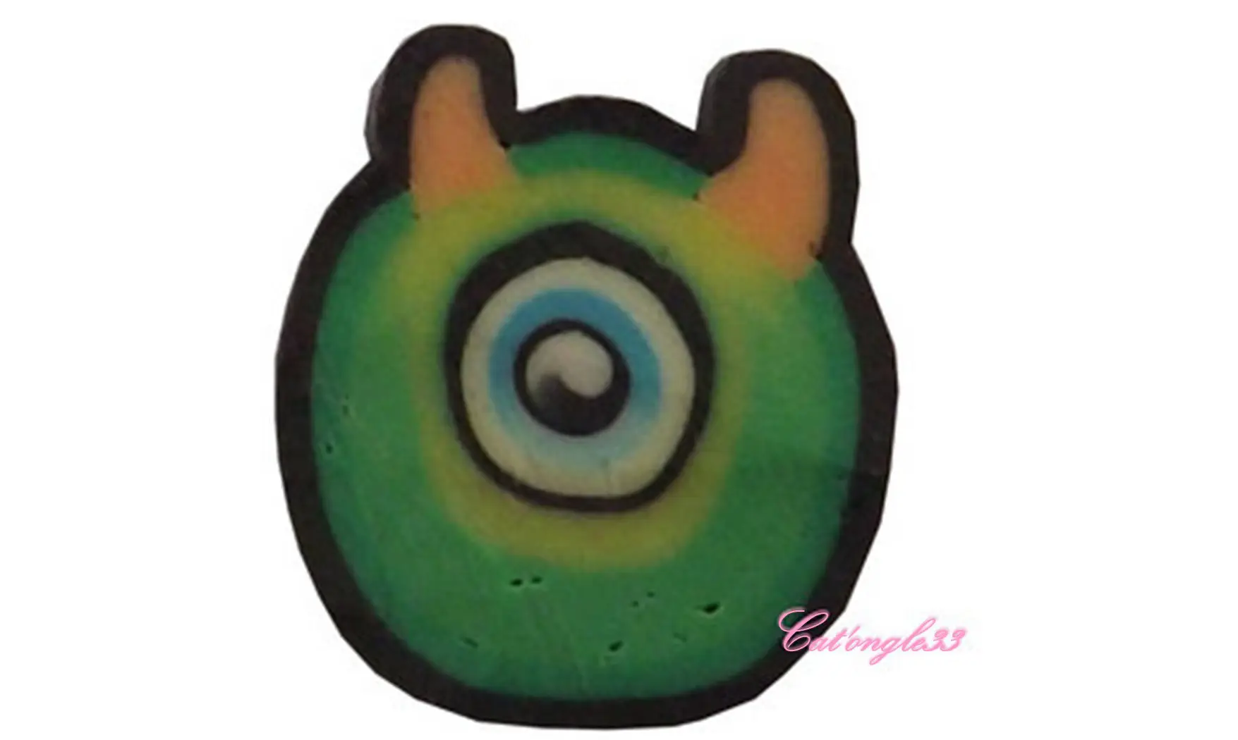 Sachet de fimo monstre cyclope vert