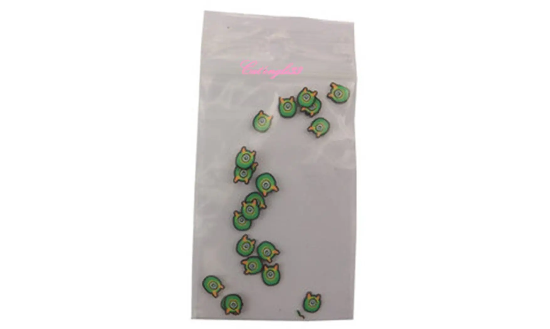Sachet de fimo monstre cyclope vert