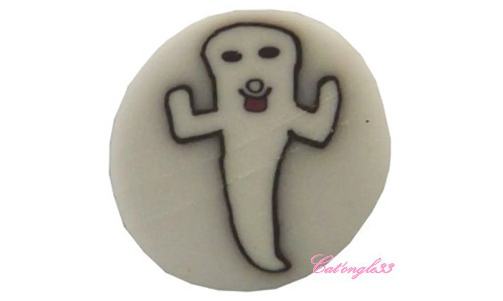 Baton fimo fantôme fond blanc