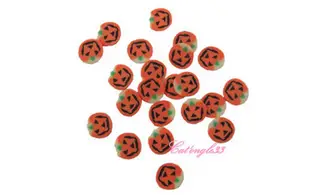 Sachet de fimo ongle citrouille orange