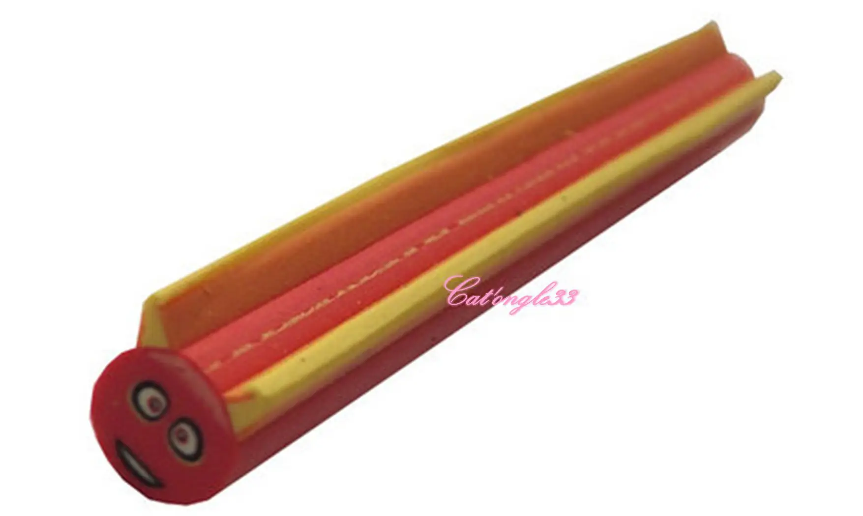 Baton fimo monstre rouge