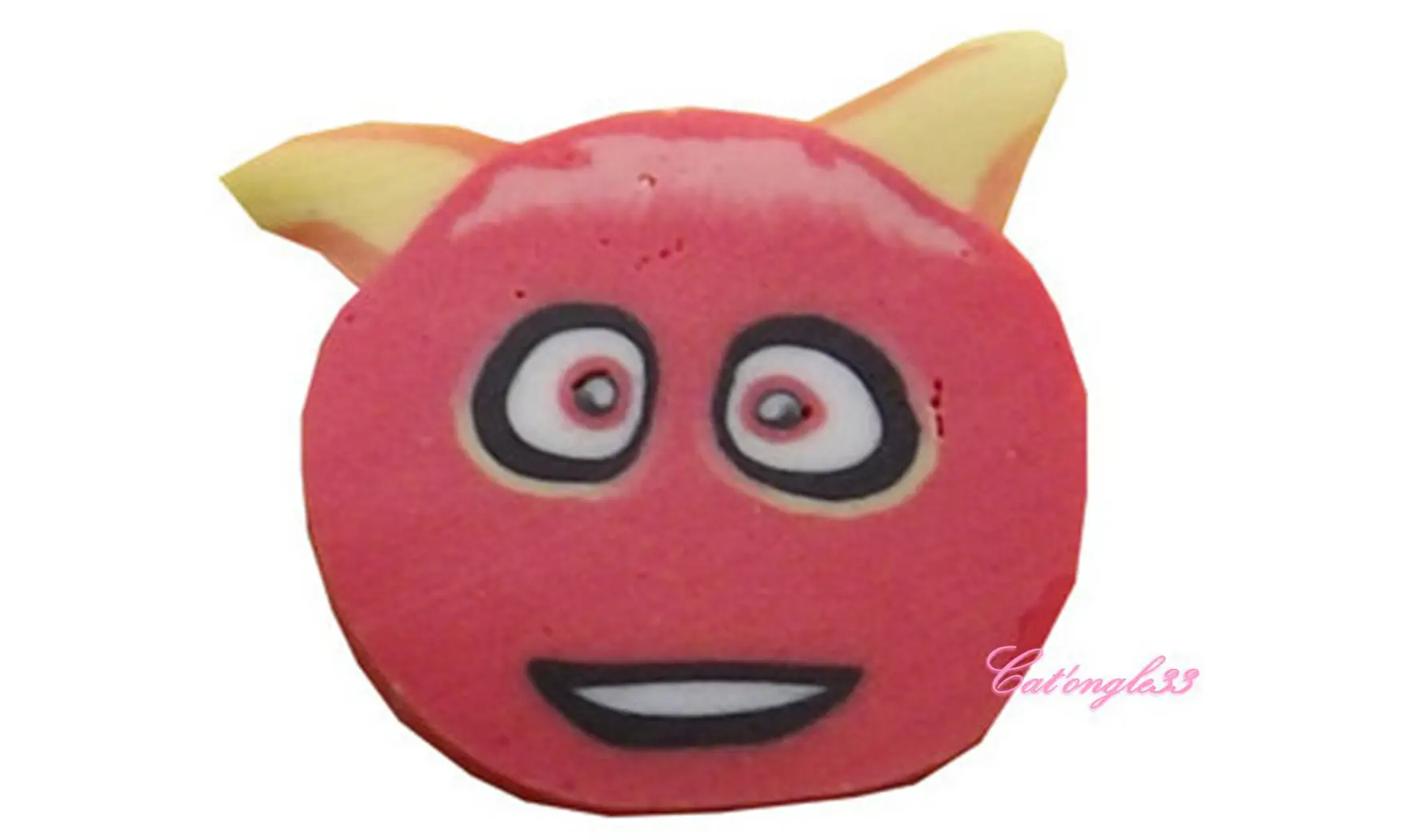 Baton fimo monstre rouge
