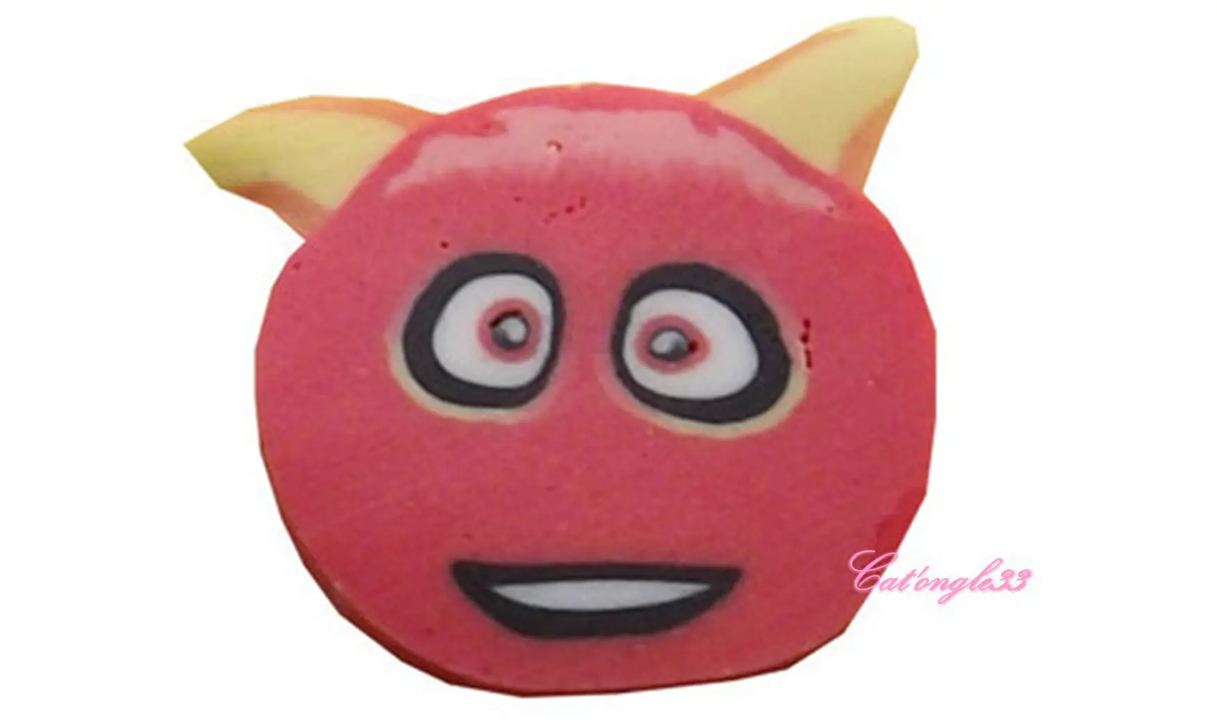 Sachet de fimo ongle monstre rouge