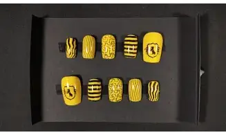 Press on nails Poufsouffle HP - Taille L