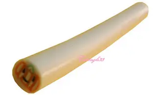 Baton fimo citrouille fond blanc